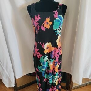 Floral Sleeveless Dress - Multicolor
